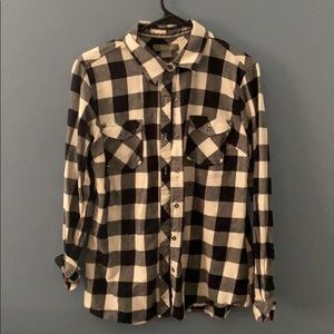 Black and white flannel